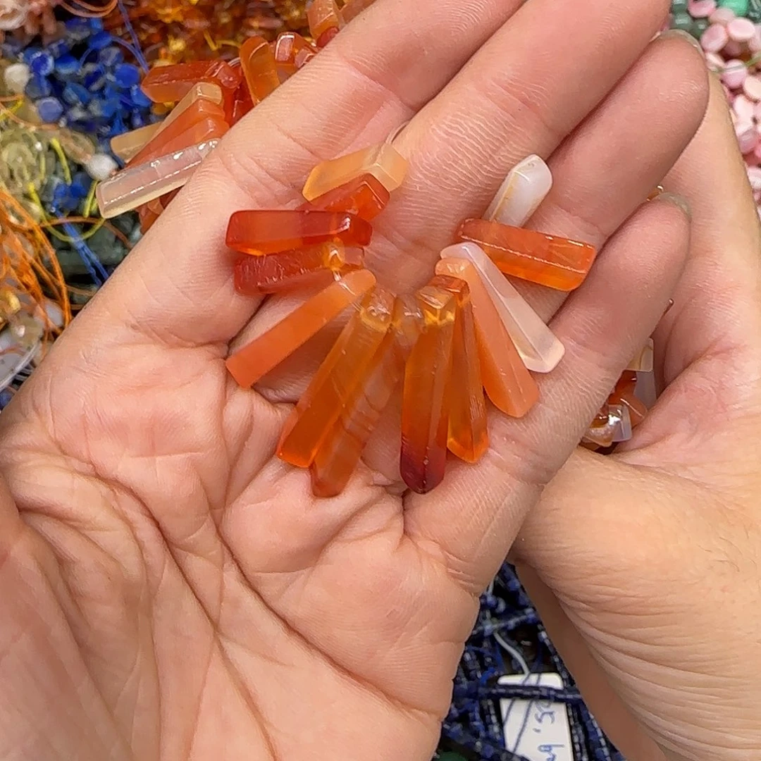 玛瑙/玉髓合金珠宝半成品波斯湾玛瑙一组