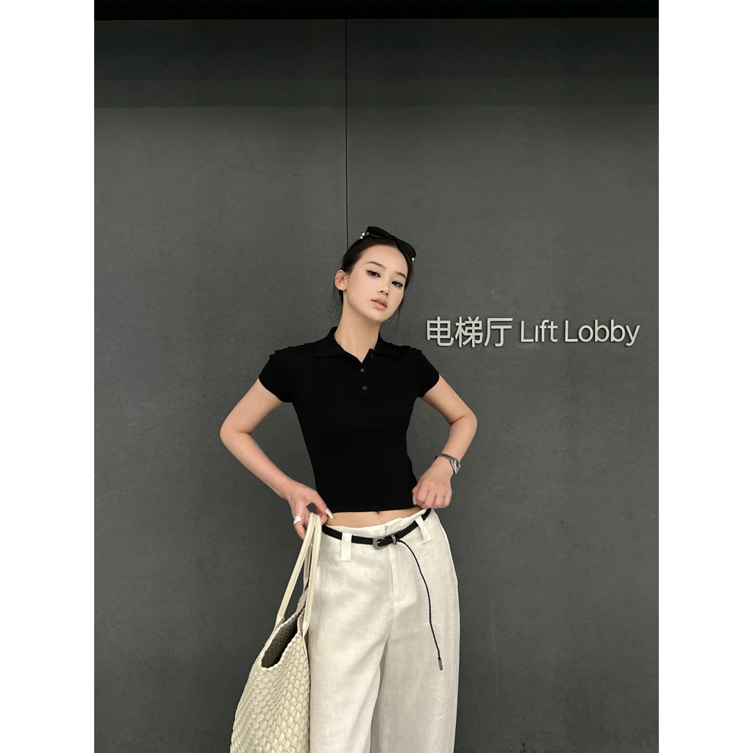 5werkwen 运动老钱 1OO棉纱短袖休闲polo上衣