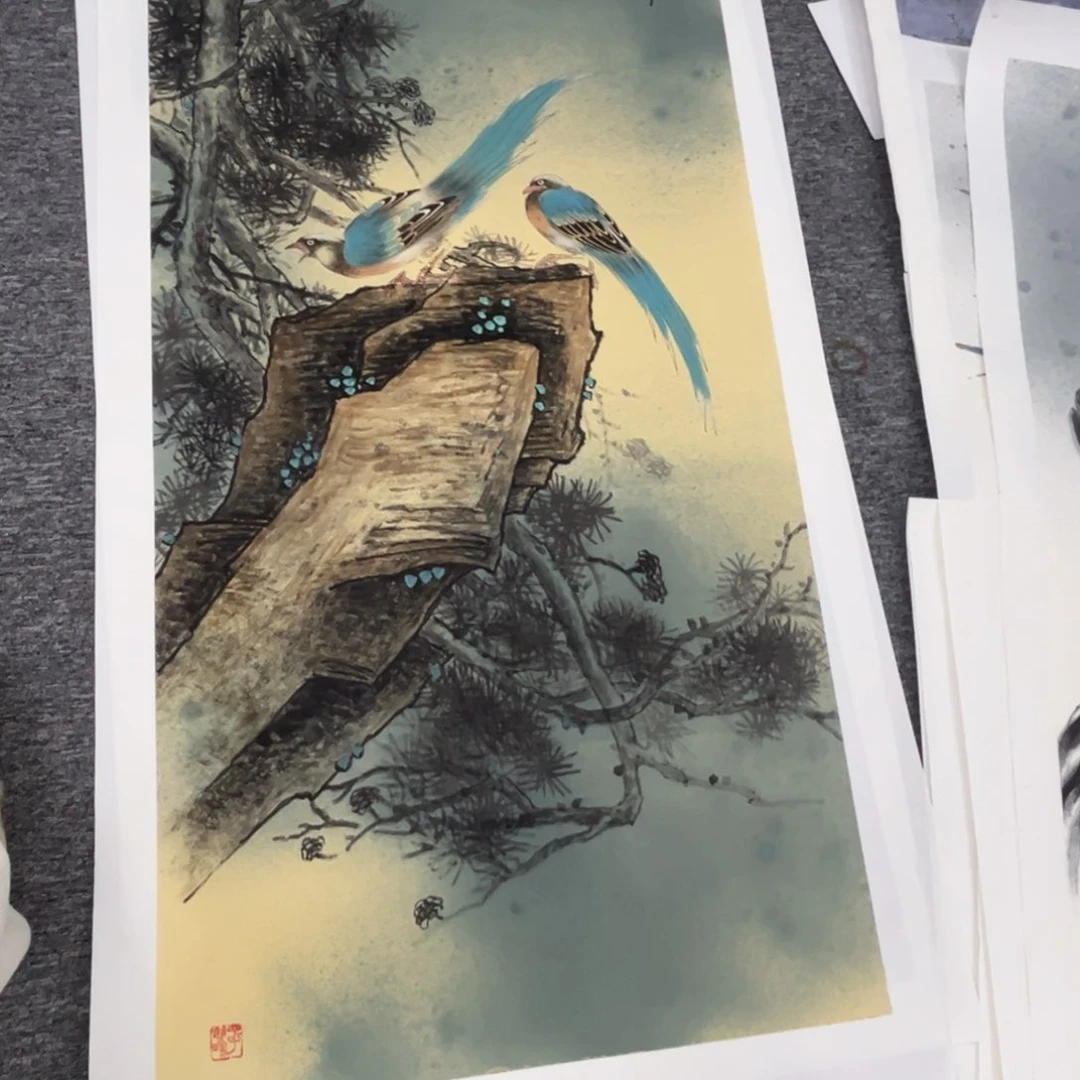 国画漠*四尺绘画作品