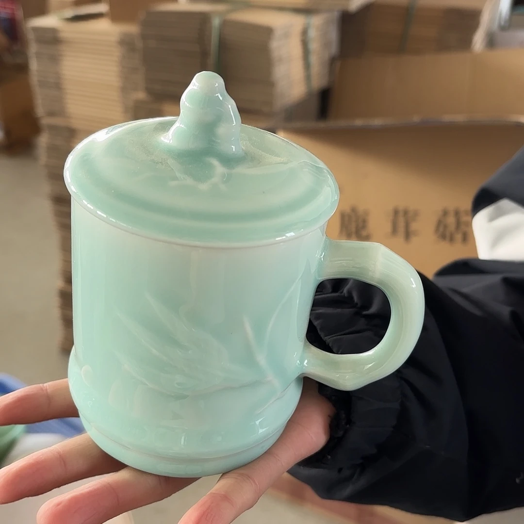 龙泉云间青瓷小米茶器