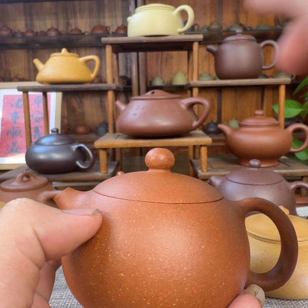 老***冯茶壶紫砂微红降坡西施180cc