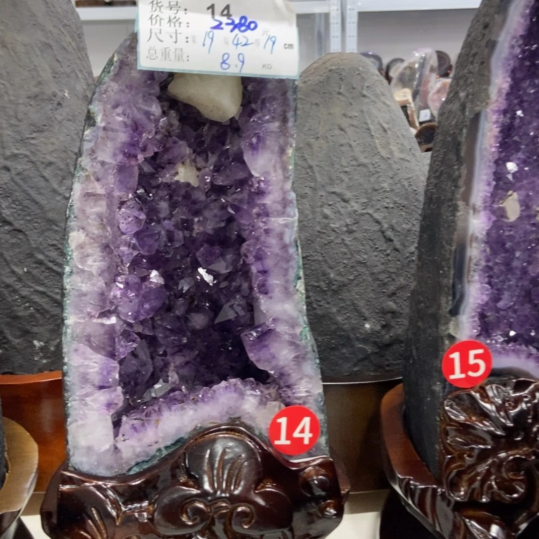 紫晶摆件未镶嵌水晶