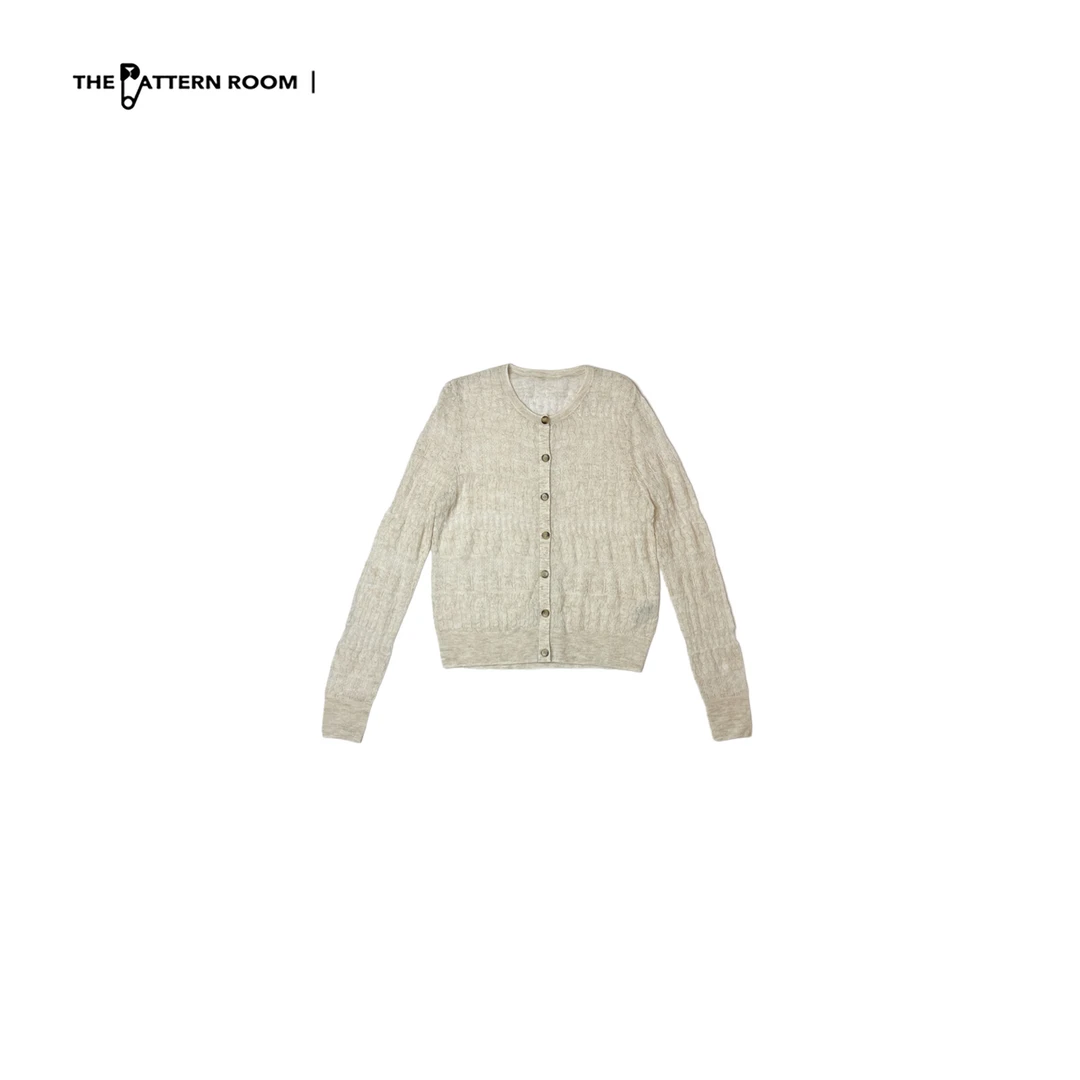 The pattern room | 织物之美经纬变奏轻盈薄透肌理开衫