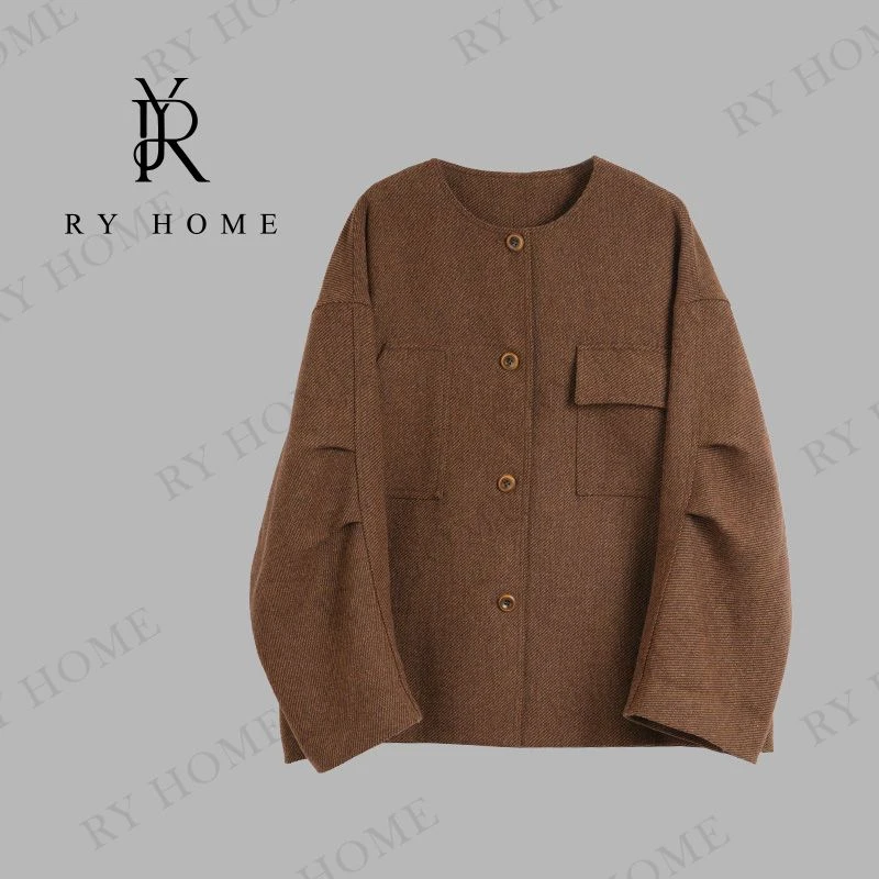 【容雨RYHOME】绵羊毛秋季新款高级时尚感外套253W2431
