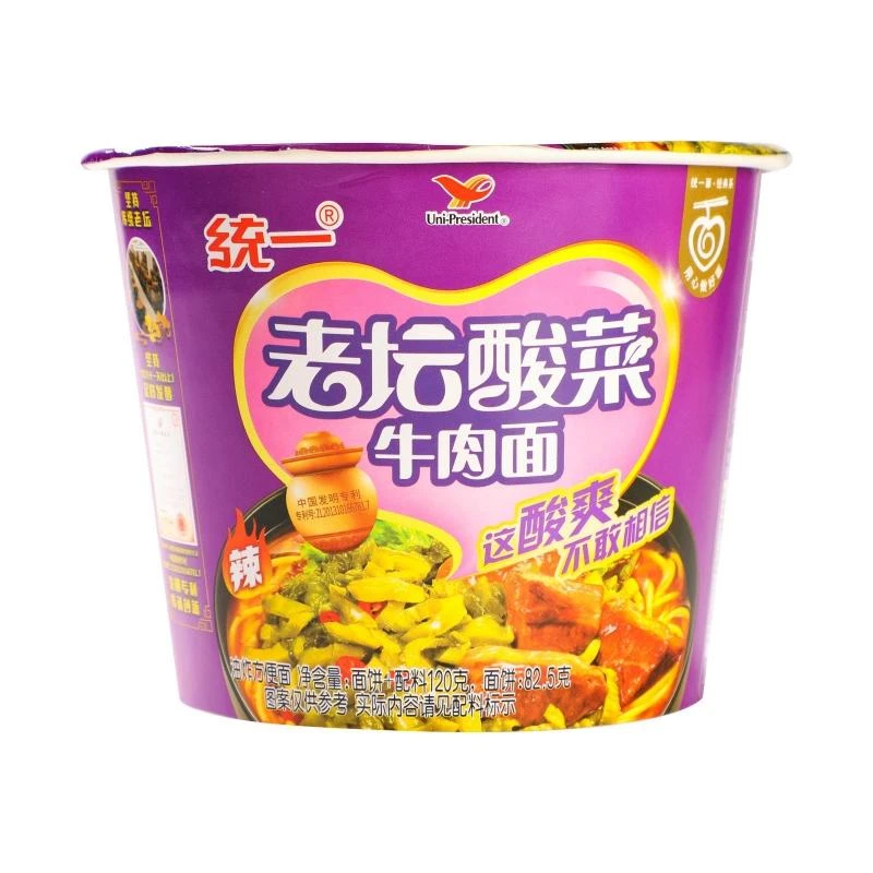 统一老坛酸菜牛肉面120g