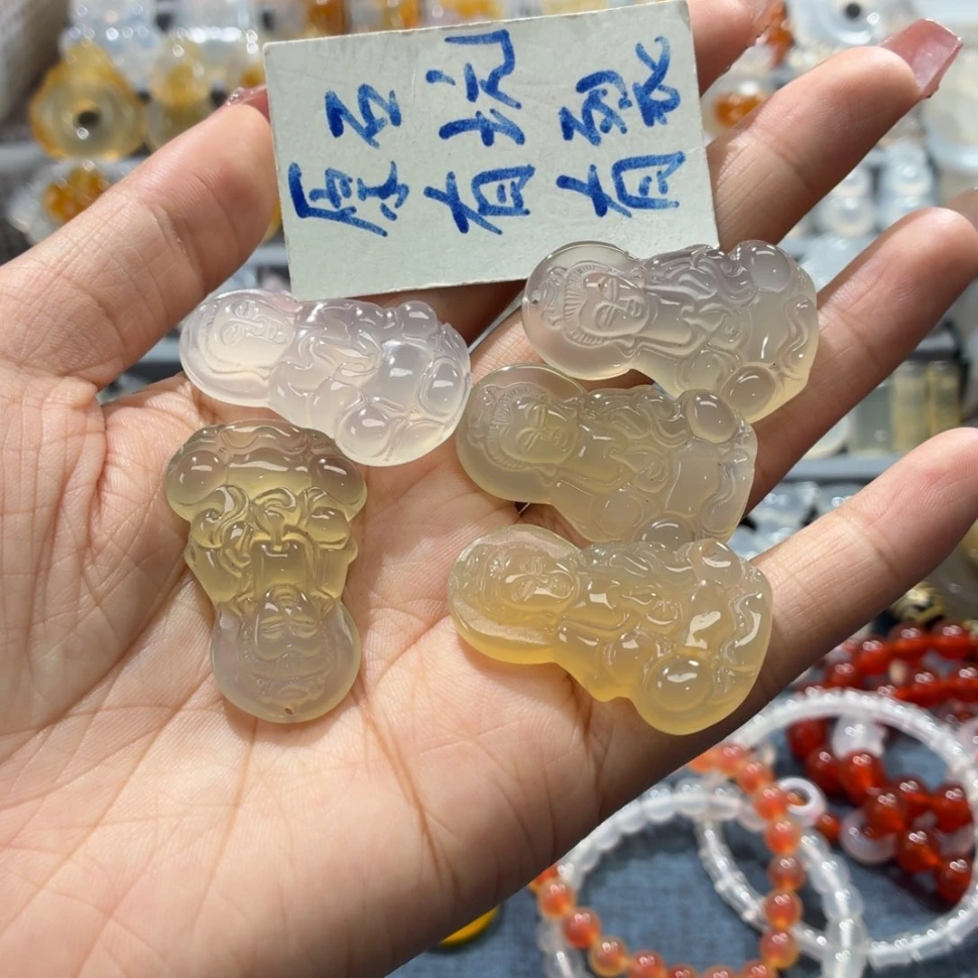 玛瑙/玉髓未镶嵌吊坠(不含链)