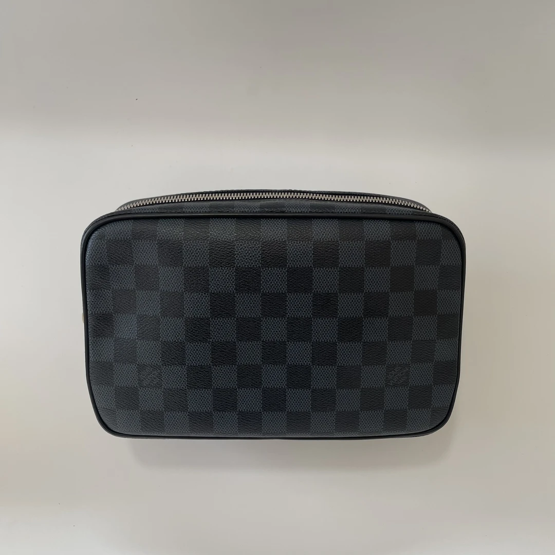 99新 LouisVuitton/路易威登 LV棋盘格手拿洗漱包186-25/16/7