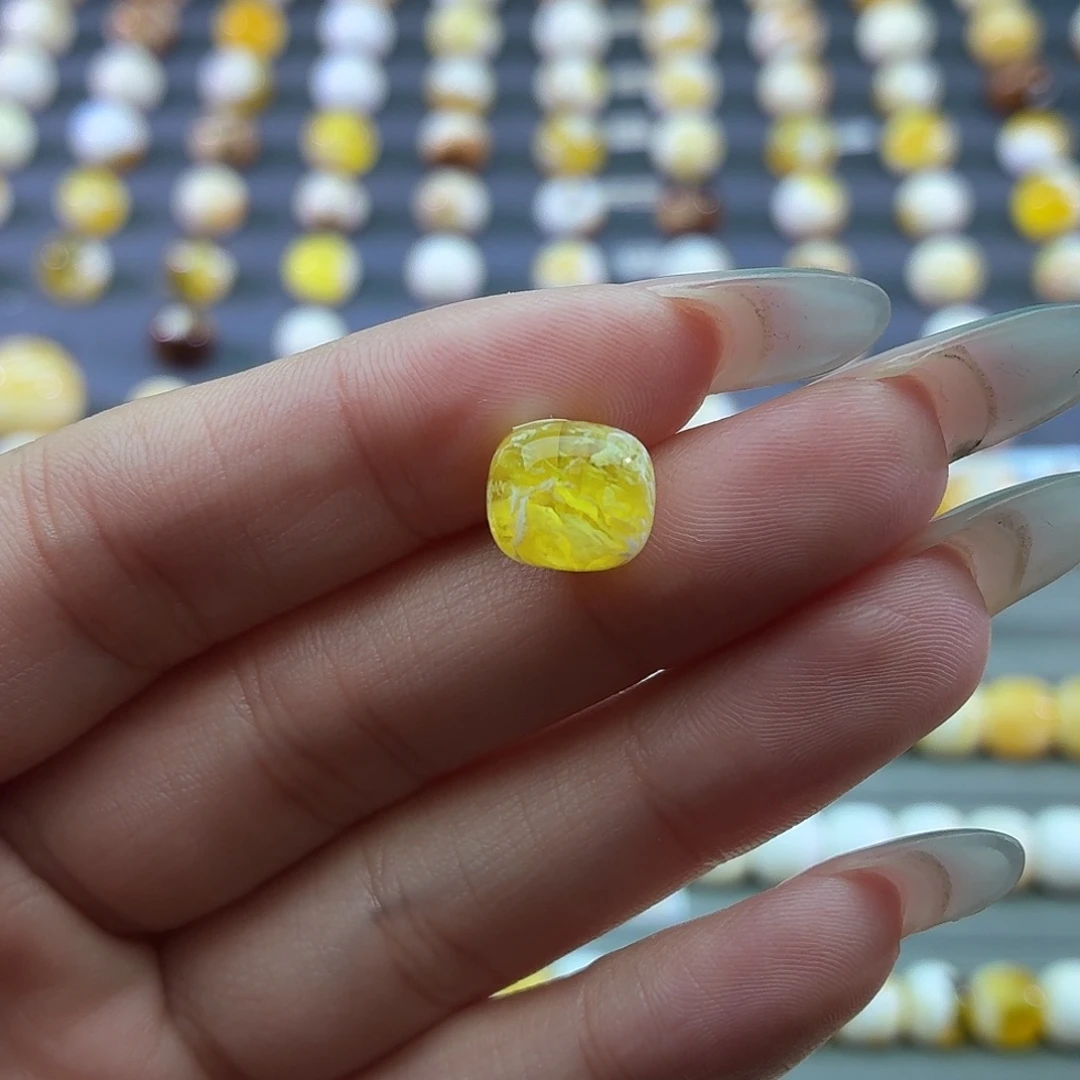 琥珀未镶嵌裸石蜜蜡10蛋花汤
