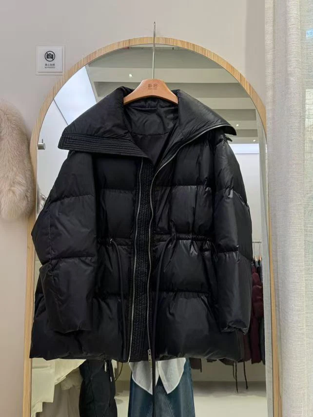 【收腰两色】设计师收腰高级羽绒服