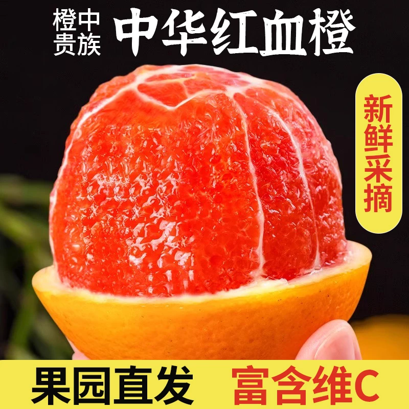 湖北巴东贵族红血橙 满满的维生素C 花青素