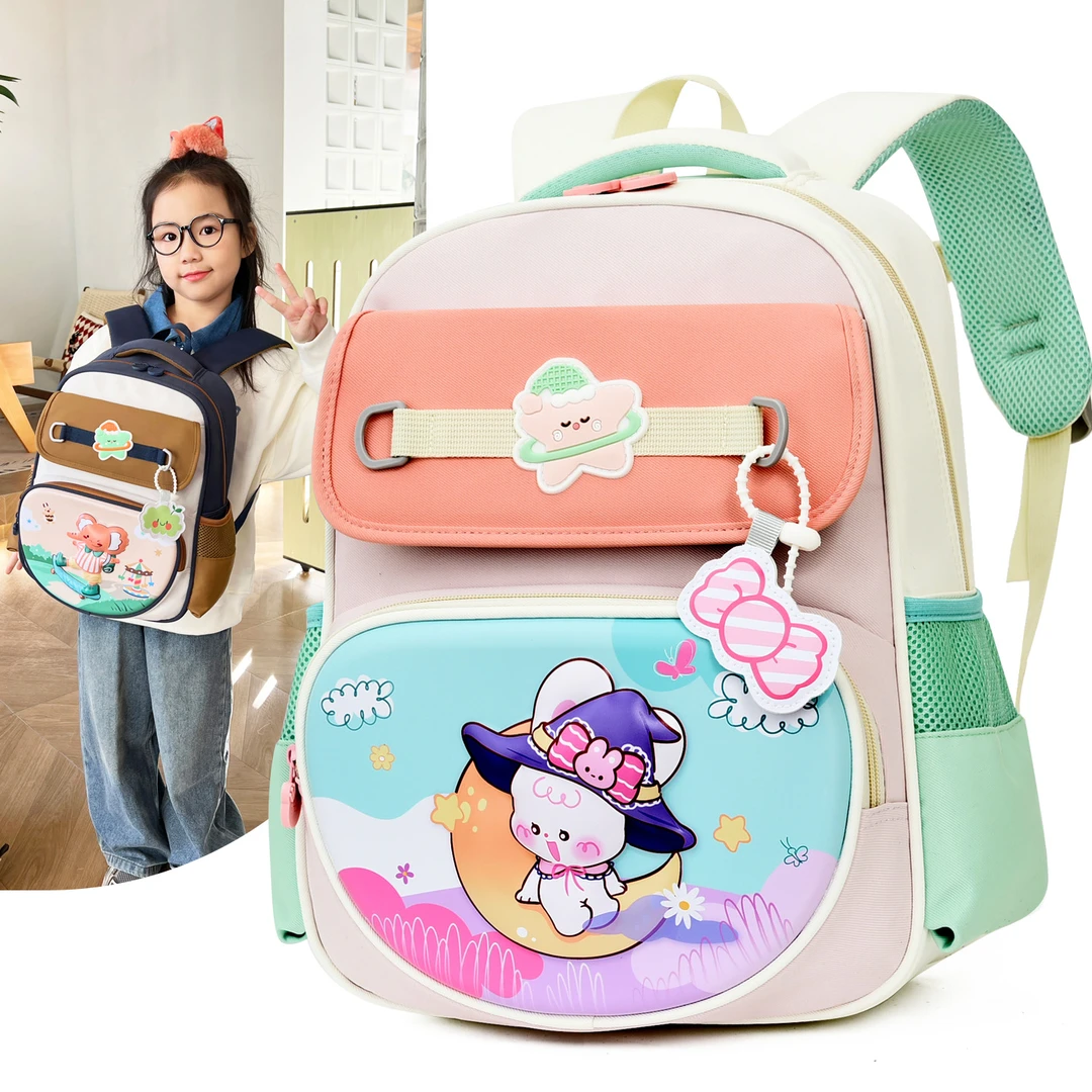 儿童书包幼儿园中大班公主可爱女孩3-6岁轻便护脊一年级男童背包