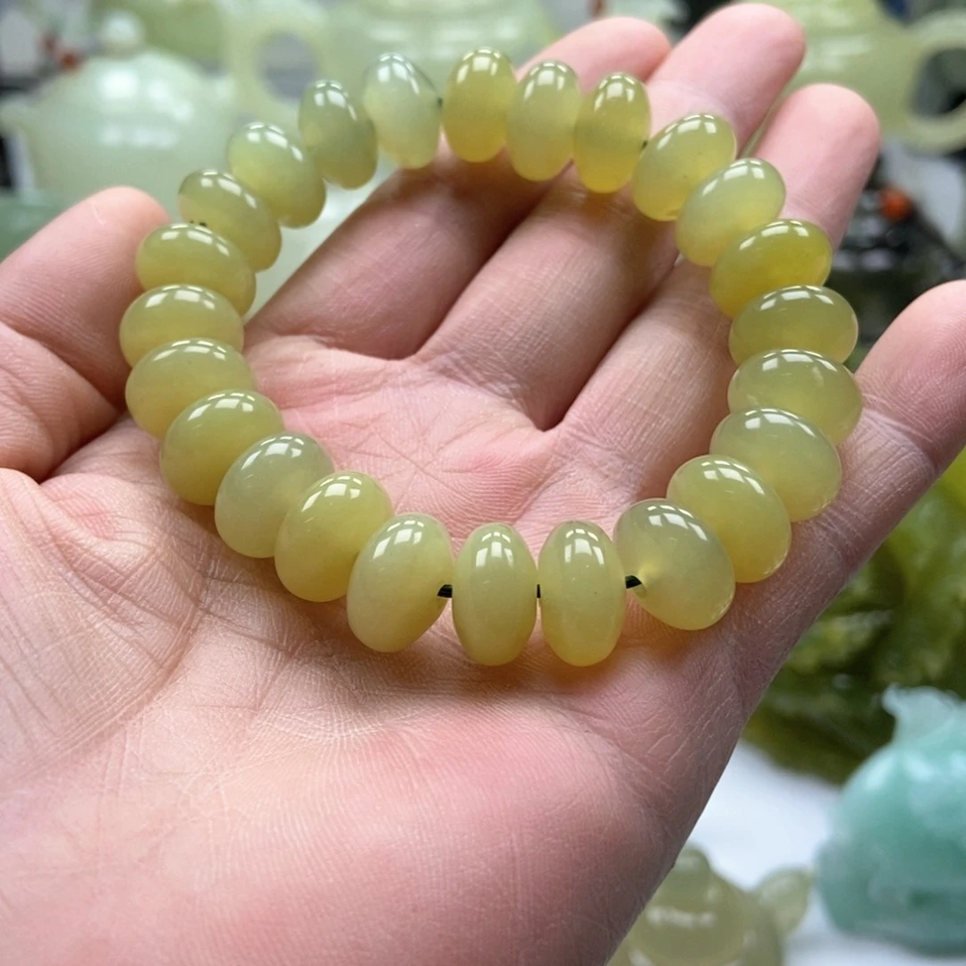 蛇纹石玉手链未镶嵌