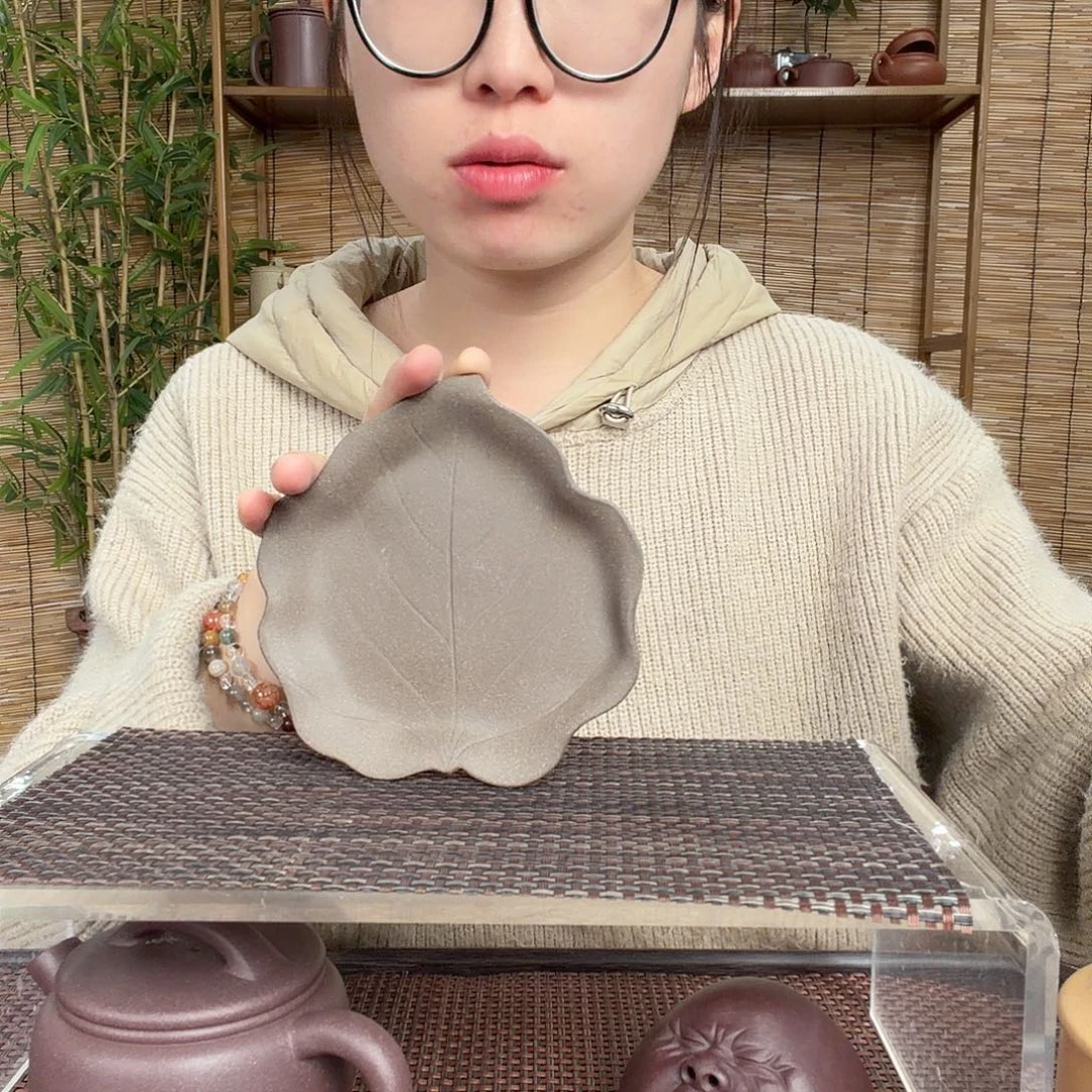 紫砂茶壶叶子盘子