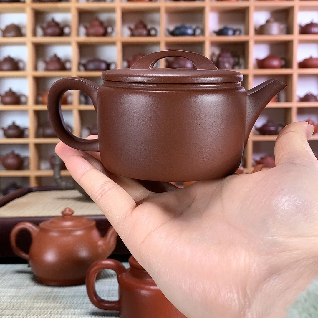 紫砂高汉瓦紫砂壶手工制作