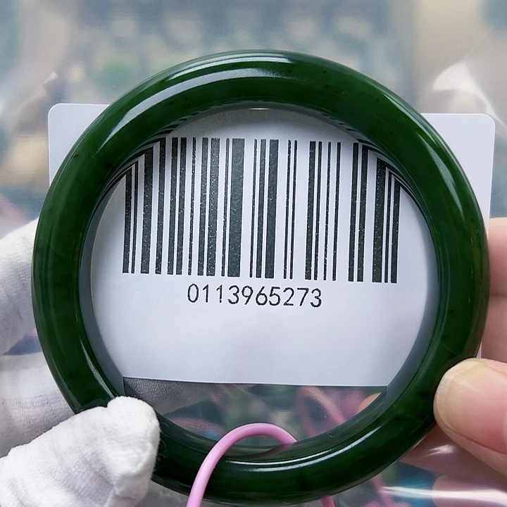 和田玉未镶嵌手镯微瑕5960