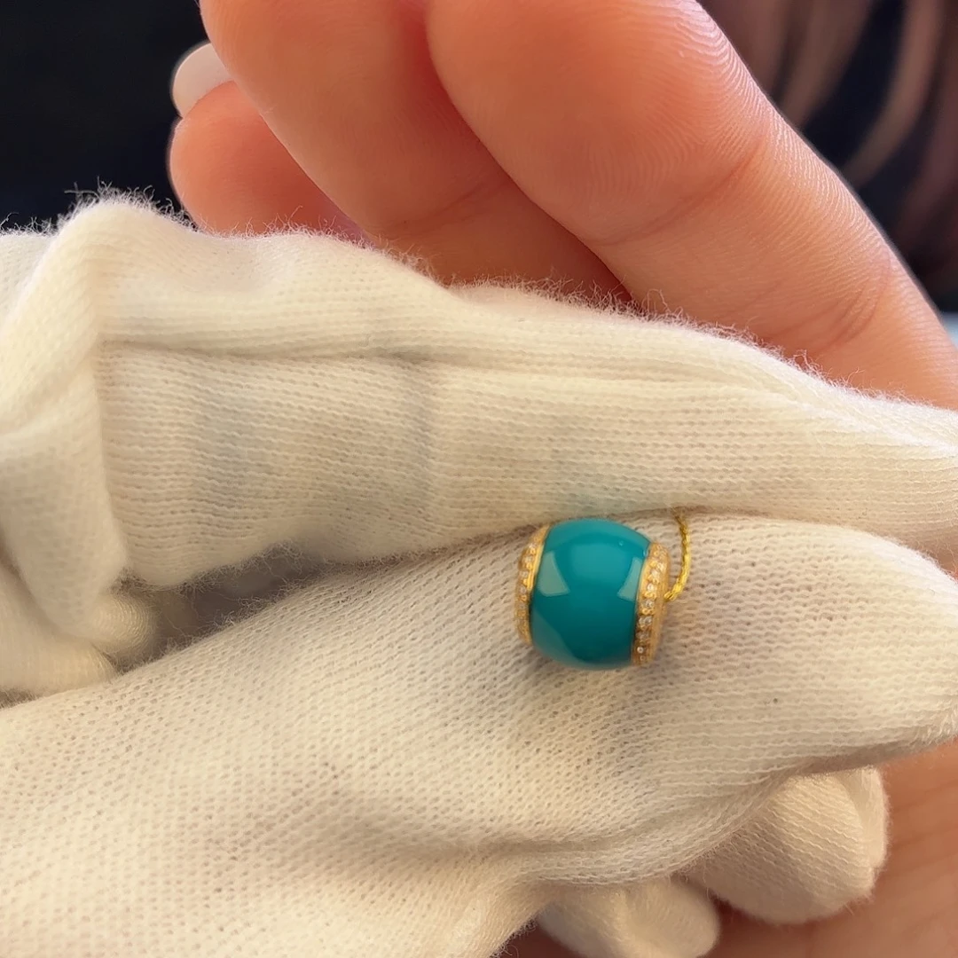 绿松石未镶嵌绿松石9mm