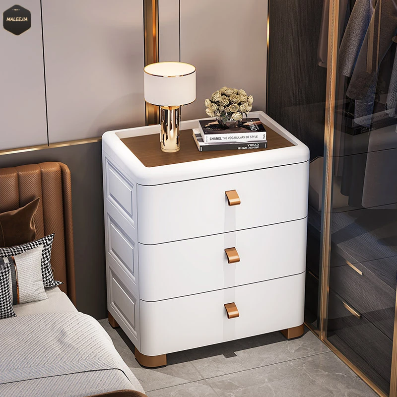 18-70面宽床头柜抽屉式塑料多层储物柜卧室衣物整理柜家用收纳柜