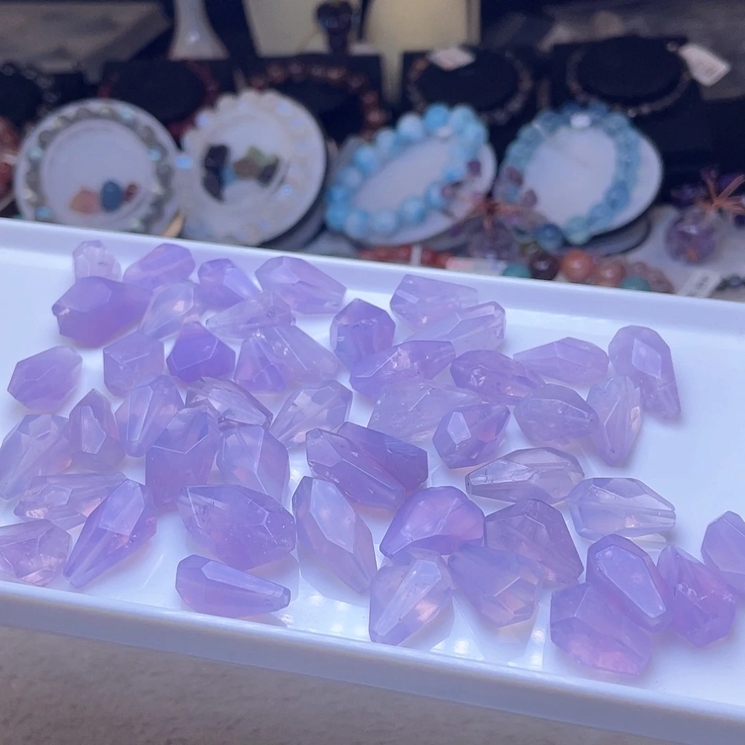 水晶手链未镶嵌紫玉随型单颗
