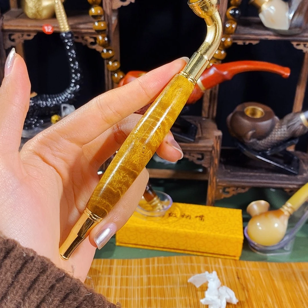 金丝楠木烟嘴烟斗