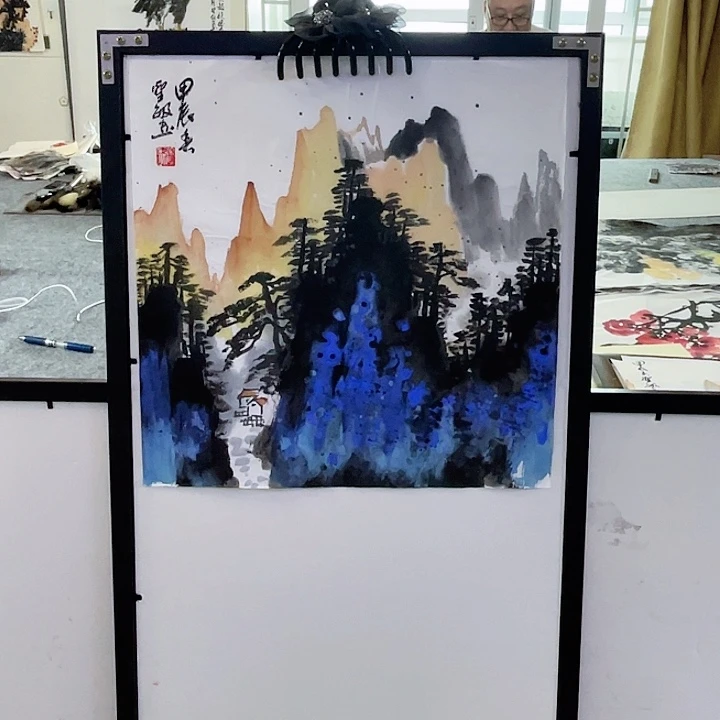 国画张圣敏先生纯手绘作品