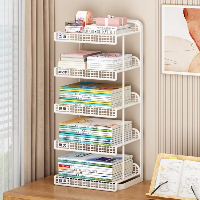 学科分类置物架学生书桌书本收纳文件整理神器桌面书立分层书架