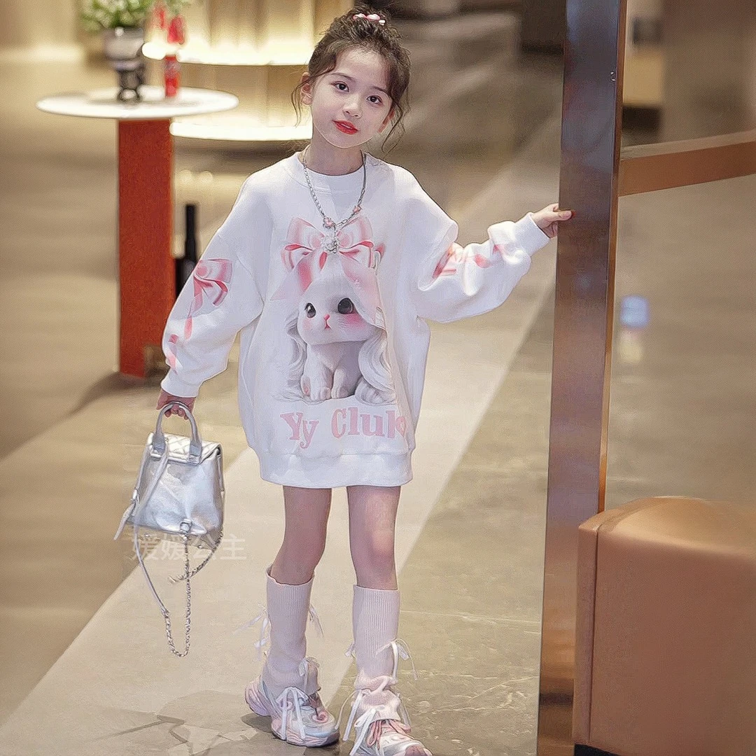 女童秋款卫衣2025新款儿童秋季洋气网红休闲上衣女孩时髦长袖衣服