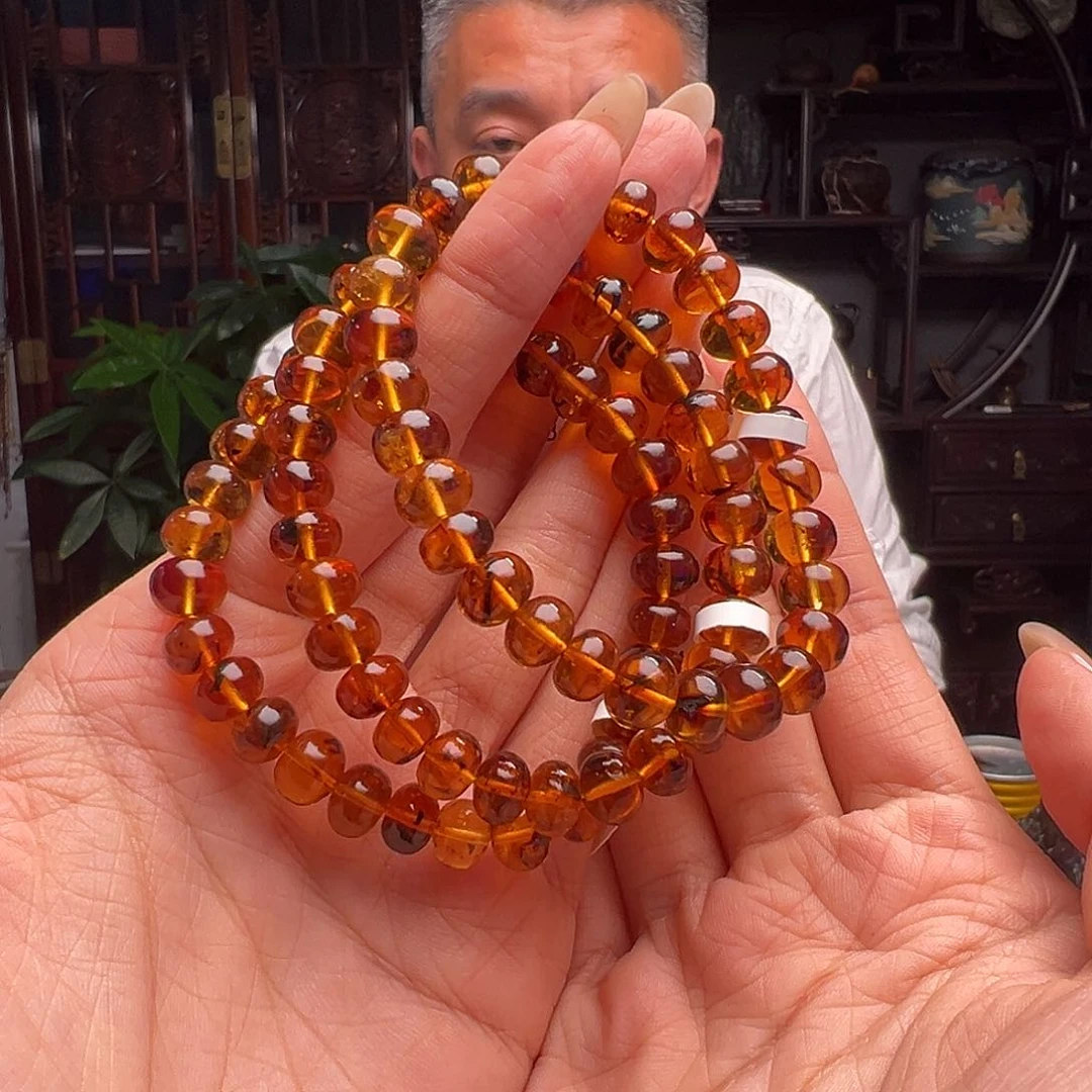 未镶嵌琥珀裸石抚顺琥珀10717八多样性发其一