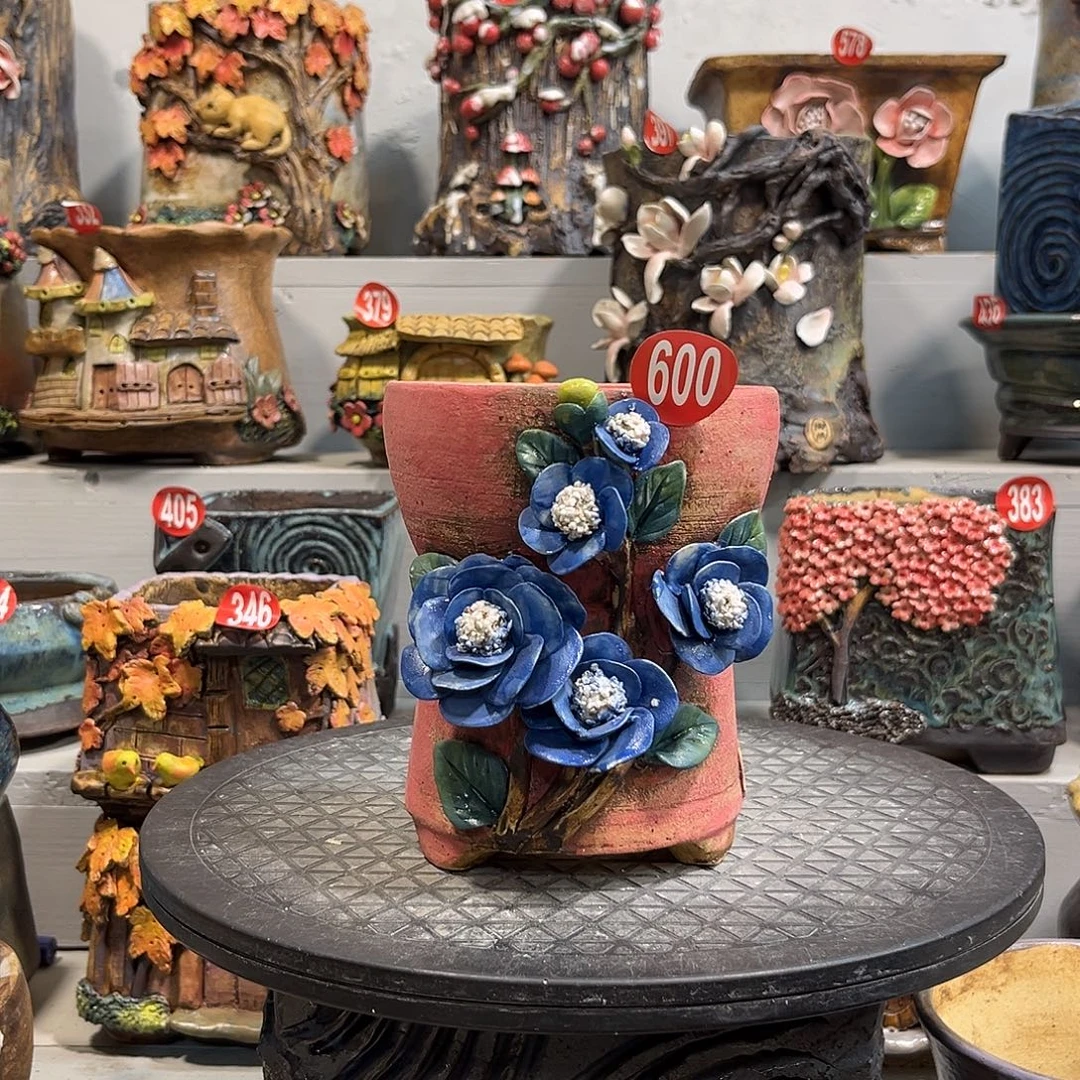 微瑕600 号陶然花器手工花盆