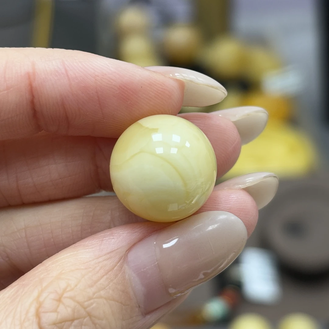 16.0mm 小妖珠宝天然原矿琥珀蜜蜡