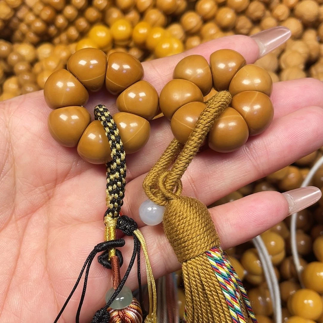 木猴头核桃太阳花手捻