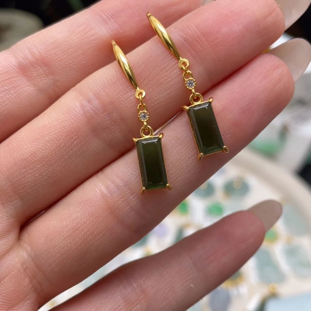 翡翠银S925镶嵌吊坠(不含链)