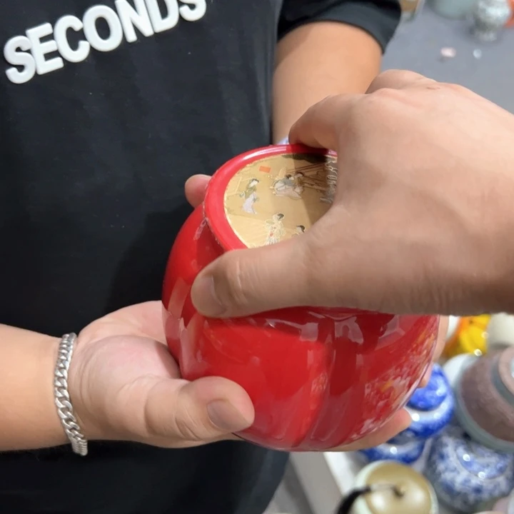 瑕疵福利品陶瓷茶叶罐介意勿拍