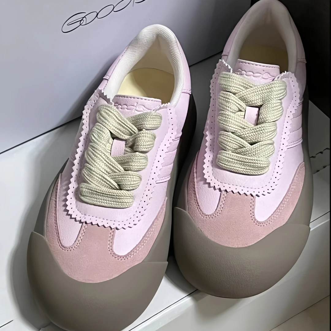 白敬亭同款GOODBAI蓬蓬春秋爆款厚底增高德训情侣美式鞋子