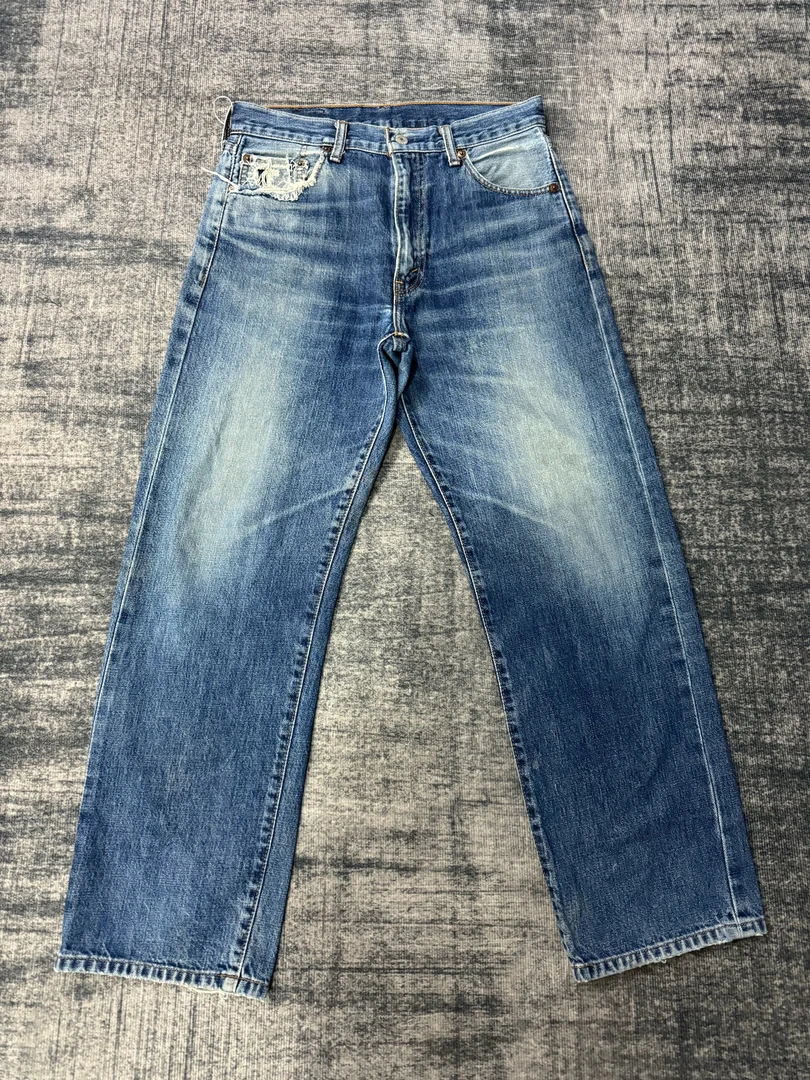 VintageLevis502赤耳lvc水洗复古直筒男士牛仔裤 W76/L97 (316)