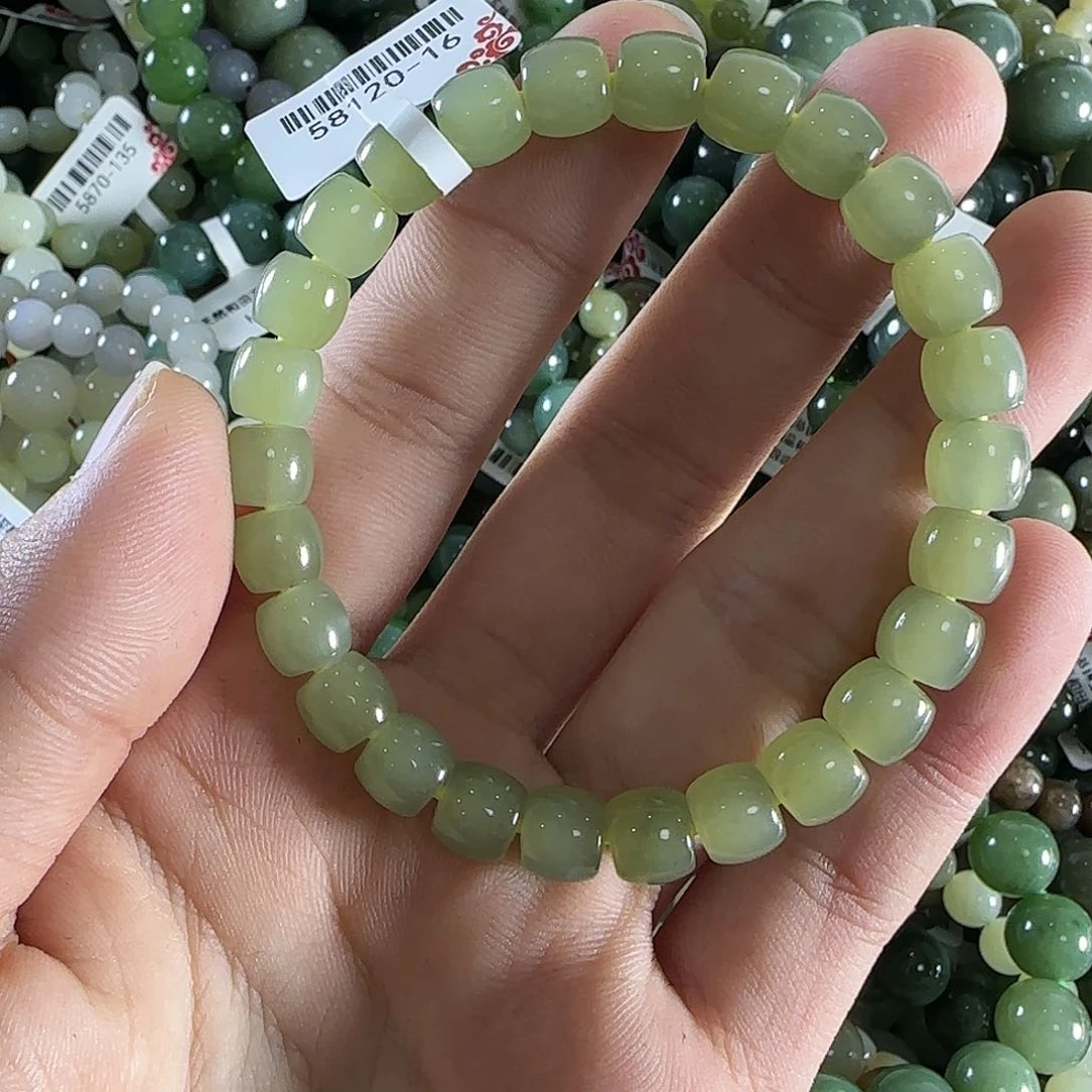 和田玉手链未镶嵌335