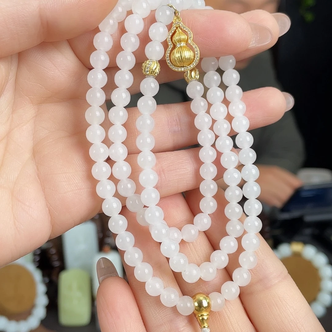 和田玉银S925镶嵌颈饰