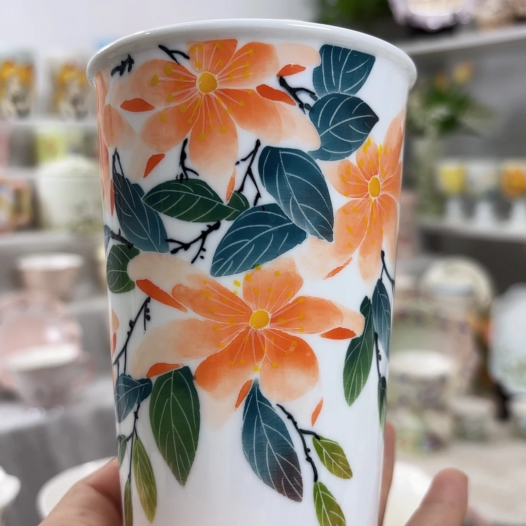 手绘创意高温釉下彩陶瓷