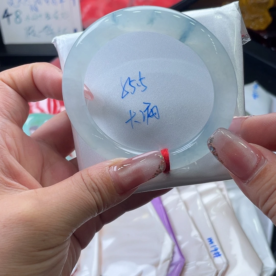 翡翠手镯未镶嵌55.3圆条