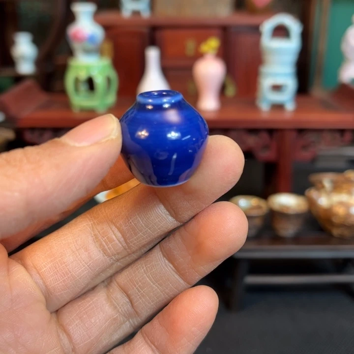 摆件微陶老王迷你花瓶