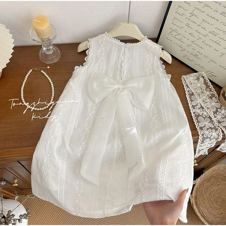 女童蕾丝连衣裙夏季新款儿童洋气女孩背心裙宝宝夏天公主裙