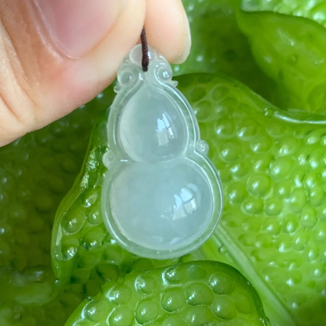 翡翠吊坠正品天然翡翠A货冰种葫芦吊坠翡翠葫芦吊坠女礼物宝宝