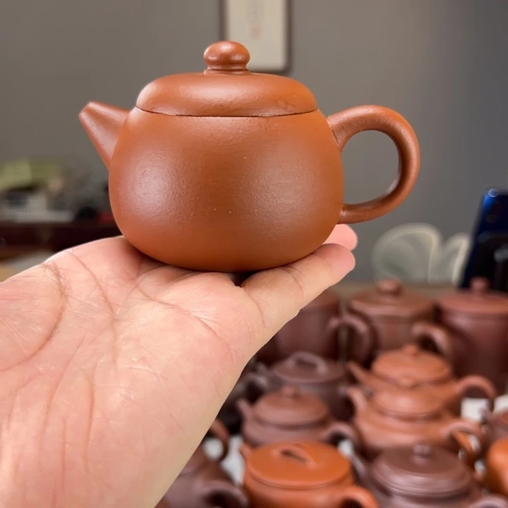 汤***子茶壶朱泥生砂朱泥文旦微瑕福利