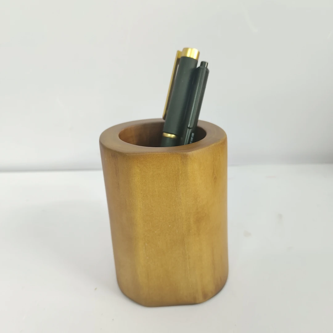 原木笔筒 实木制作