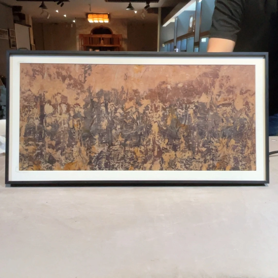 彩石三峡清江画面石