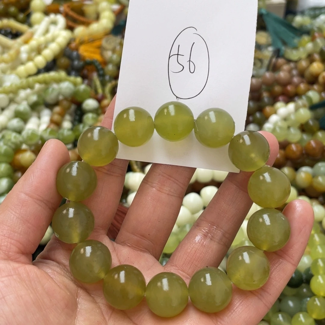 蛇纹石玉手链未镶嵌