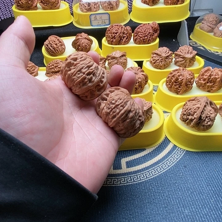 文玩核桃吊坠磨盘全品无修