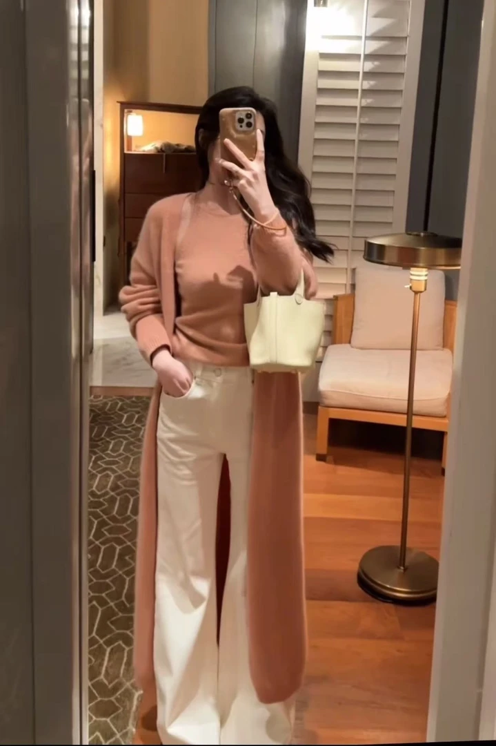 法式温柔风气质背心开衫女26新款慵懒风宽松针织上衣阔腿裤套装