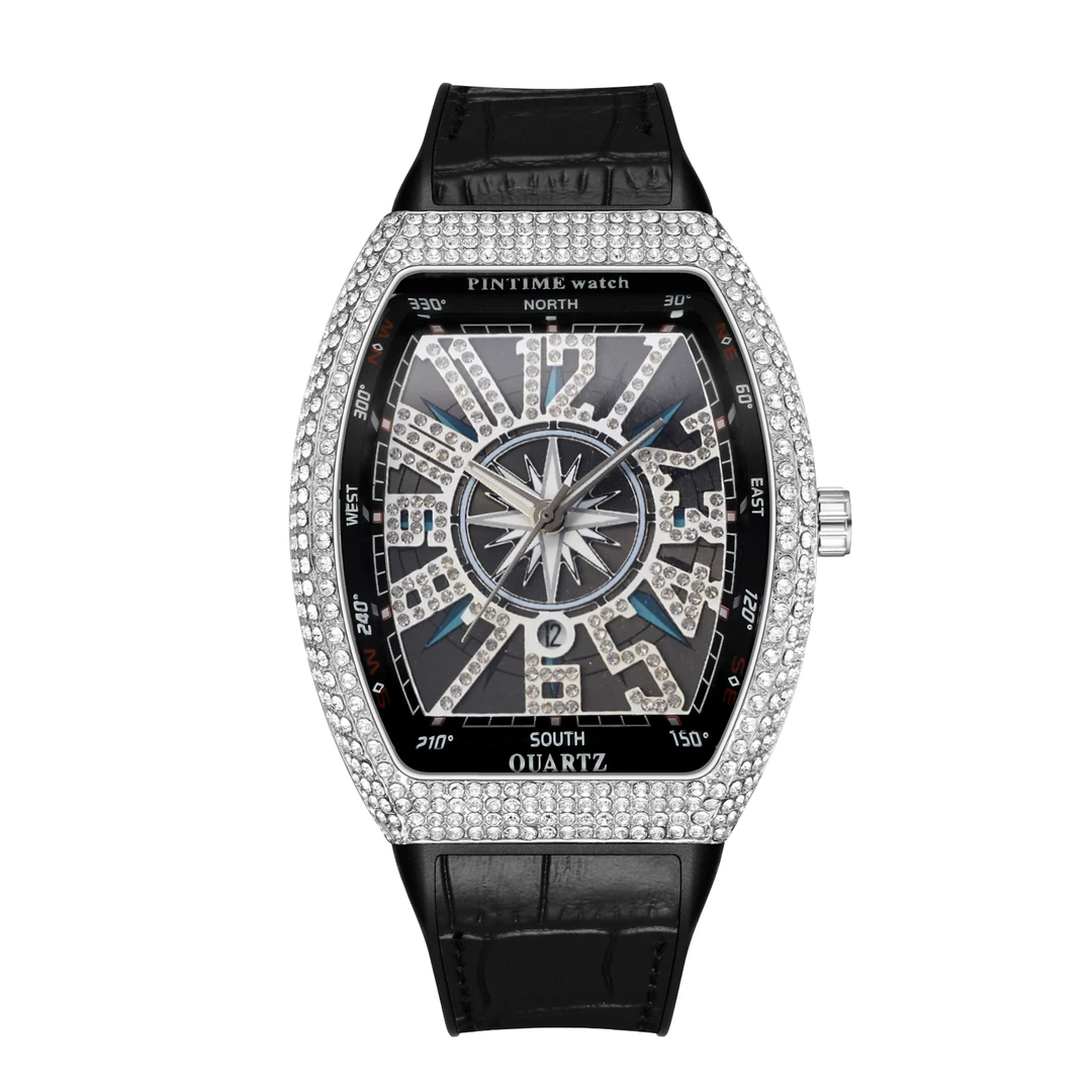 【法兰克系列-满天星】奢华酒桶形简约百搭防水轻奢潮流男士腕表