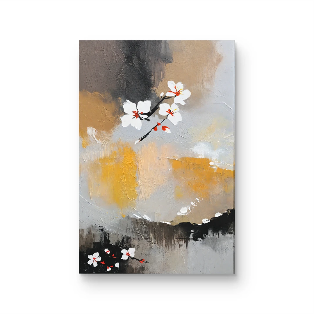 《落花》原创手绘挂画/60x80cm/新中式系列XZS-1