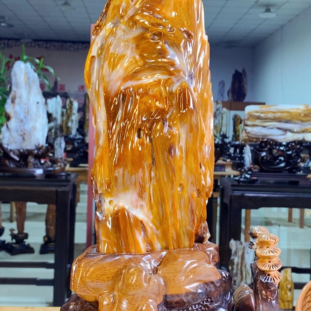 富***儿硅化玉未镶嵌珠宝奇石